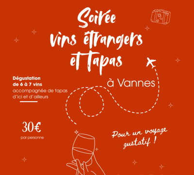 Soire dgustation vin trangers et tapas !